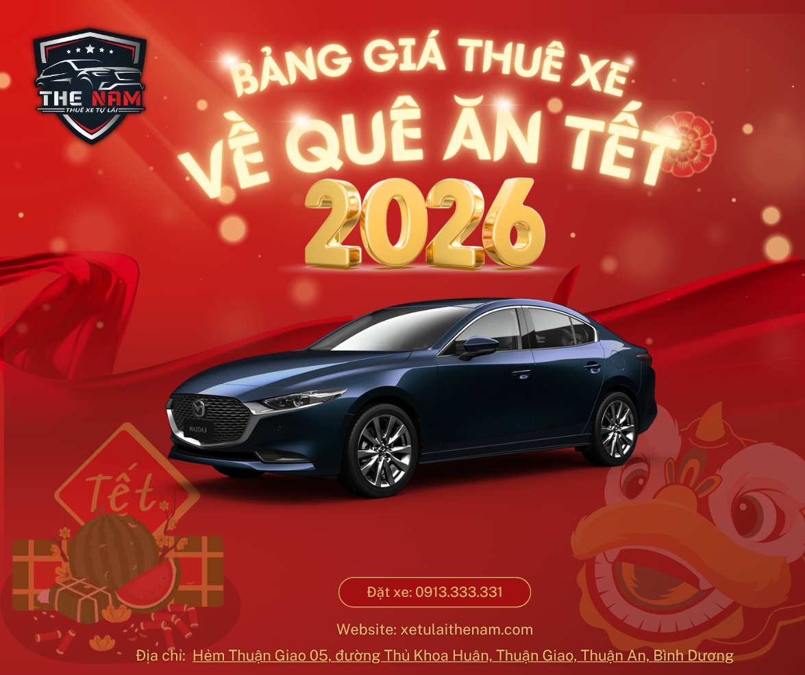 Bảng giá thuê xe tự lái thết 2026